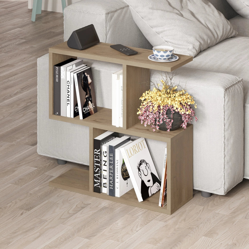 Tavolino in legno "Homemania" - 60 x 20 x 60 cm - Beige