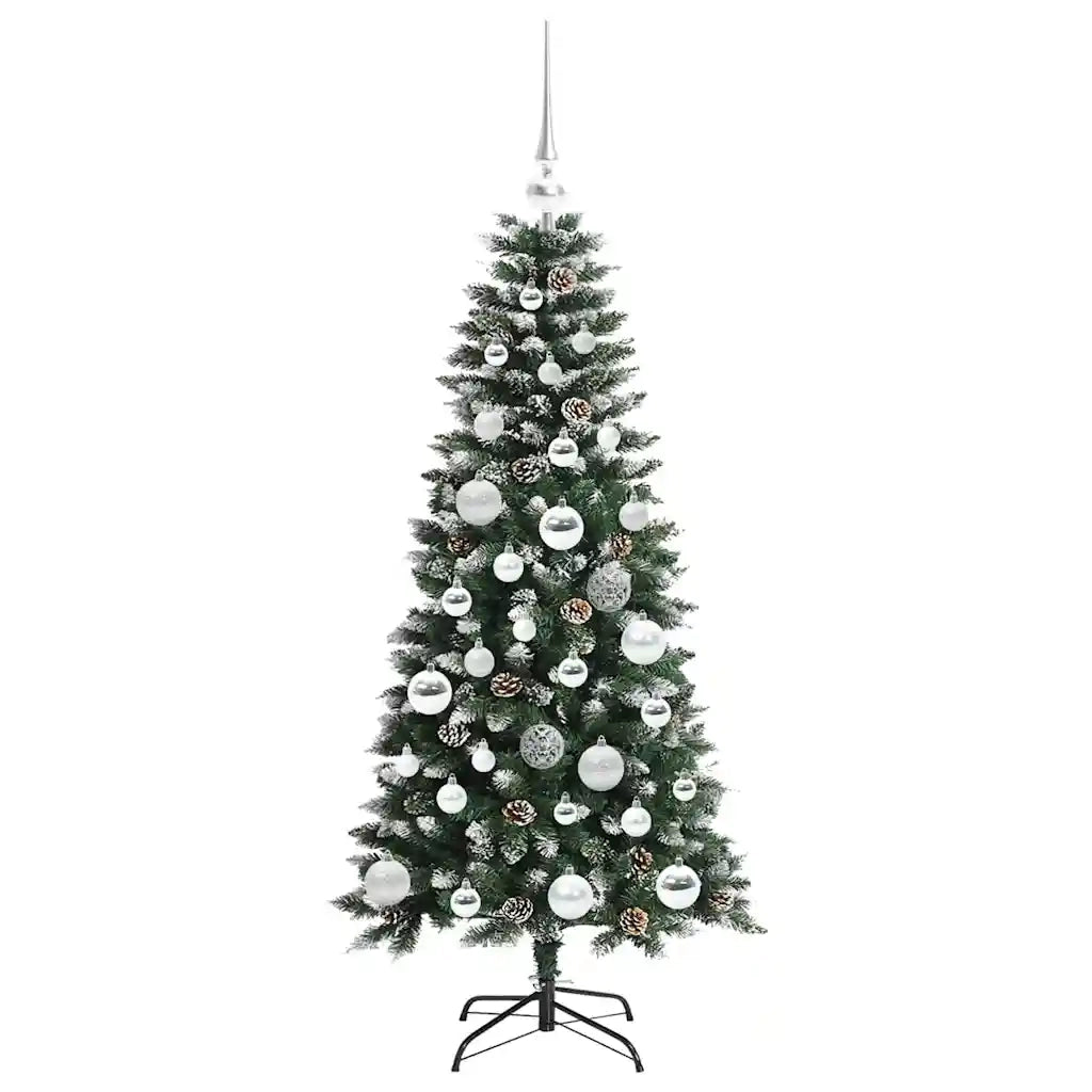 Albero di Natale artificiale con 150 LED Verde 120 cm 3395801