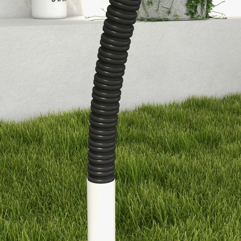 Set per agility dog, accessori per addestramento cani, set agility, 4 pezzi, 89 x 69 x 99 cm, bianco + nero
