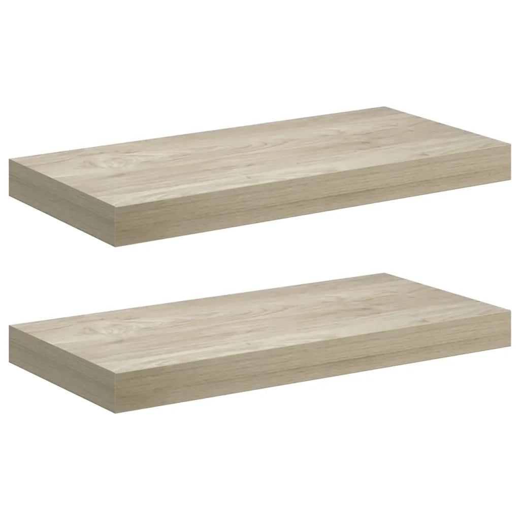 Scaffali a Parete 2 pz Rovere 50x23x3,8 cm in MDFcod mxl 127272