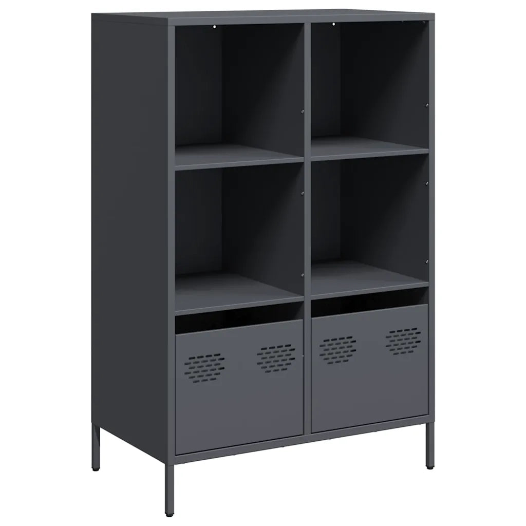 Credenza Antracite 68x39x103,5 cm Acciaio