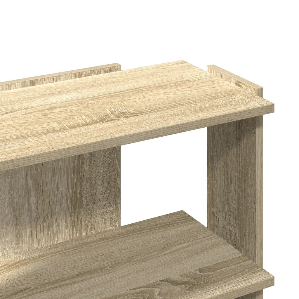 Libreria 3 Ripiani-Scaffale per Libri-Mobile di Stoccaggio Rovere Sonoma 60x30x60 cm Legno Multistrato