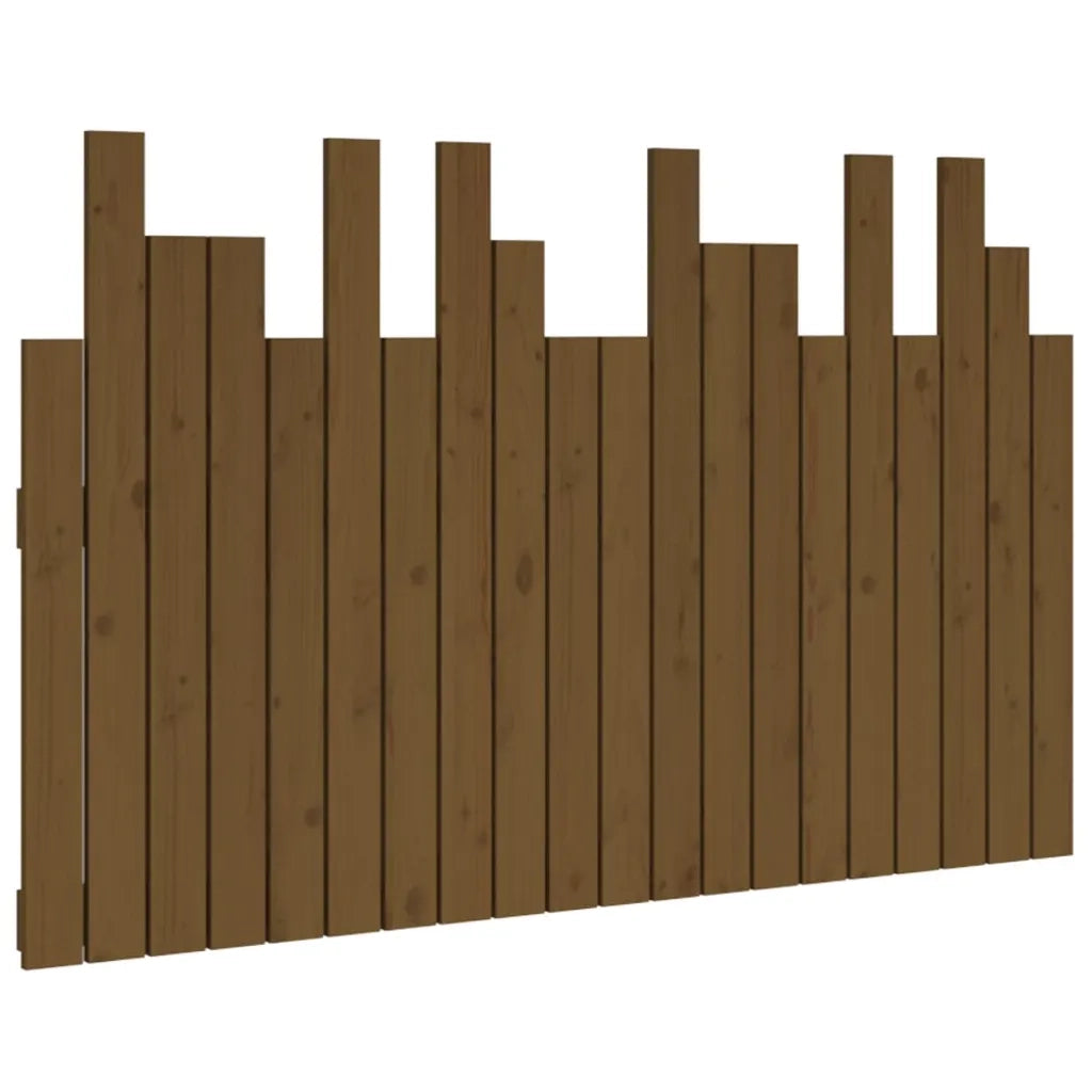 Testiera da Parete Ambra 127,5x3x80cm in Legno Massello di Pino