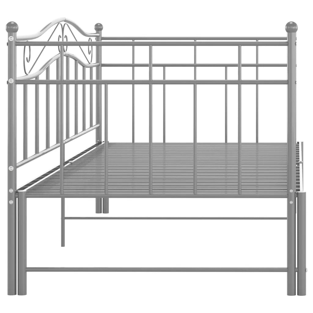 Telaio Divano letto | Sof¨¤ letto | Letto singolo Estraibile Grigio in Metallo 90x200 cm