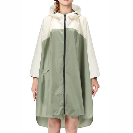 Impermeabile Donna - Giacca da Viaggio Leggera - Stile Moderno - Con Cappuccio - Ultraleggero - 100% Poliestere - Lunghezza 92 cm - Giacca Impermeabile