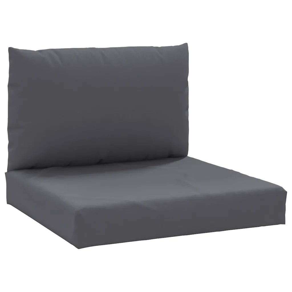 Cuscini per Pallet 2 pz Antracite in Tessuto Oxford 315052