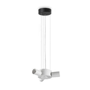 Lampada a soffitto Collezione SET E27 3 luci Finitura Nero Ideal Lux