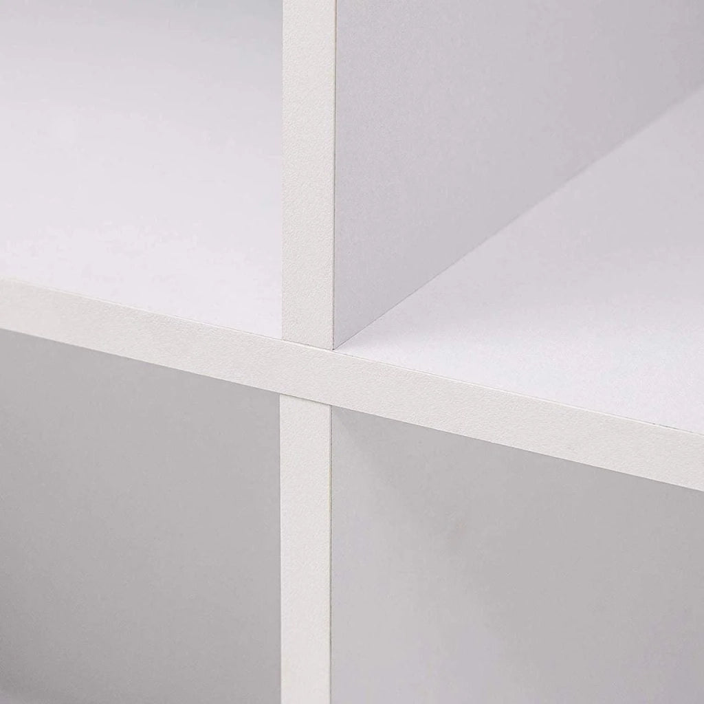 Libreria con scrivania a 4 cubi 60 x 30 x 60 cm legno bianco 19_0000590