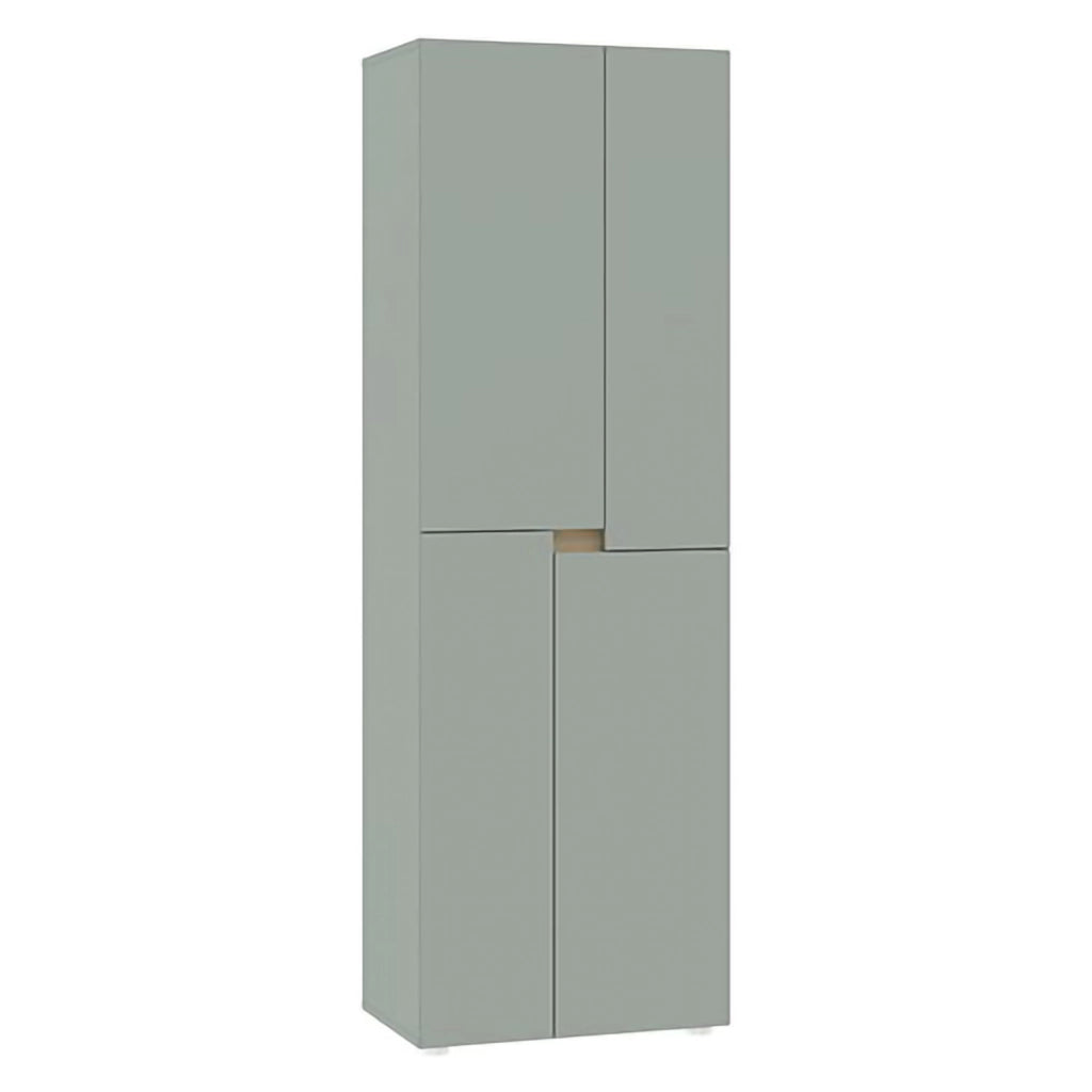 Armadio Camera da Letto Lidasime, Guardaroba Grande 5 Ripiani, 42x184h cm Verde