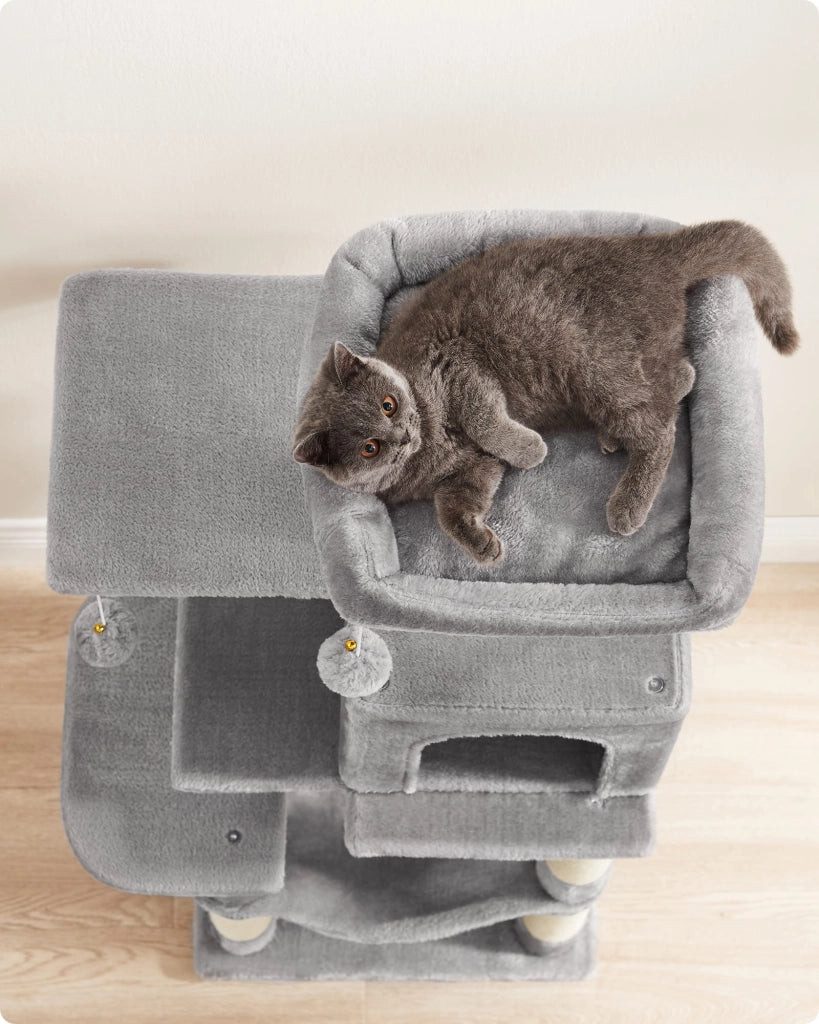 Tiragraffi per gatti VALORA - Grigio chiaro, corda di sisal, PCT261W01