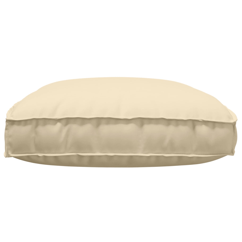 Cuscino per pallet per sedia Beige 120x80x12 cm Tessuto Oxford