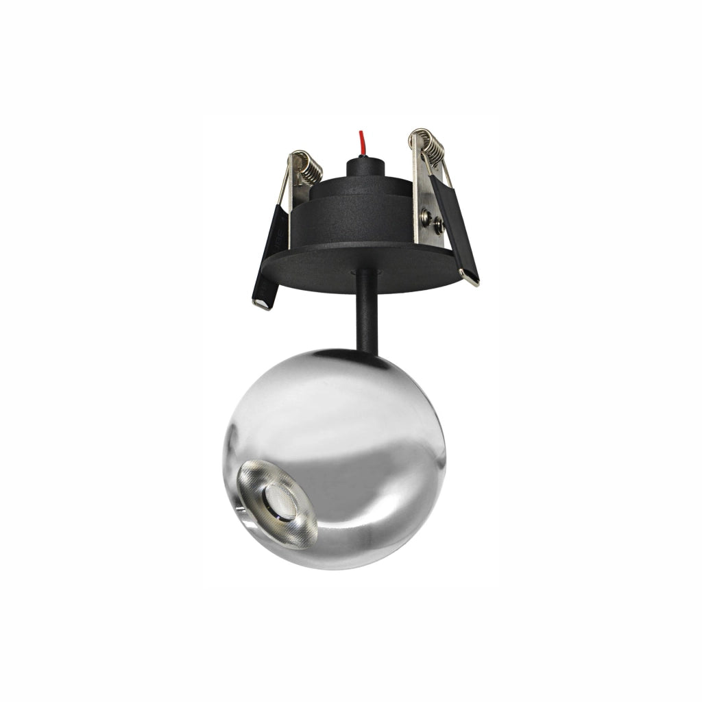 Faretto LED da incasso Bora Recessed 8,5W 36º 2700K finitura Argento, orientabile ad alte prestazioni per illuminazione d'accento professionale
