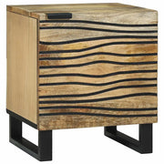 Set di 2 Comodini | Armadio da Notte | Mobiletto da notte Naturale 40 x 33 x 46 cm