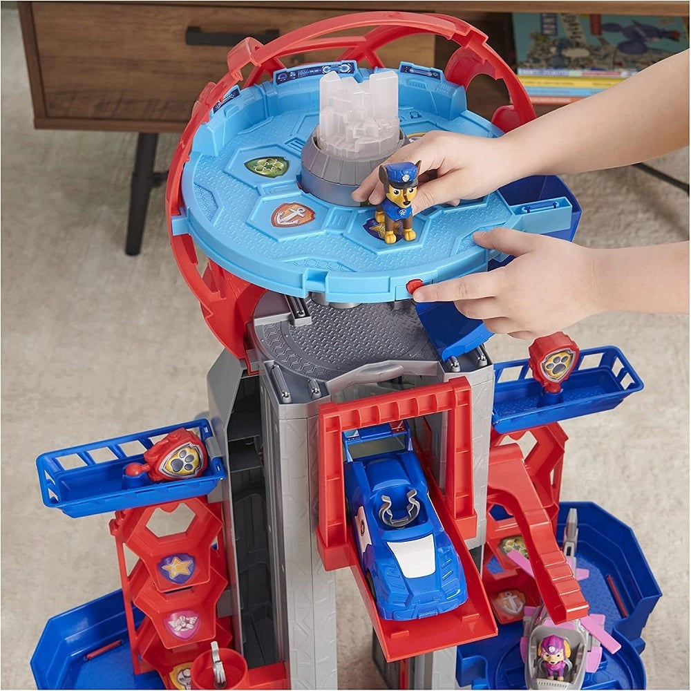 Trade Shop - Mega Quartiere Generale Paw Patrol 6 Personaggi Veicolo Luci Suoni Gioco Bambini -