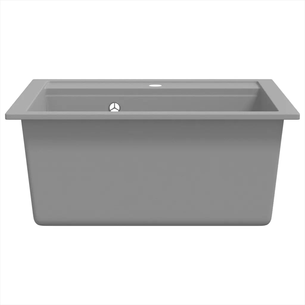 Lavello da Cucina in Granito Vasca Singola Grigio CFW9688246