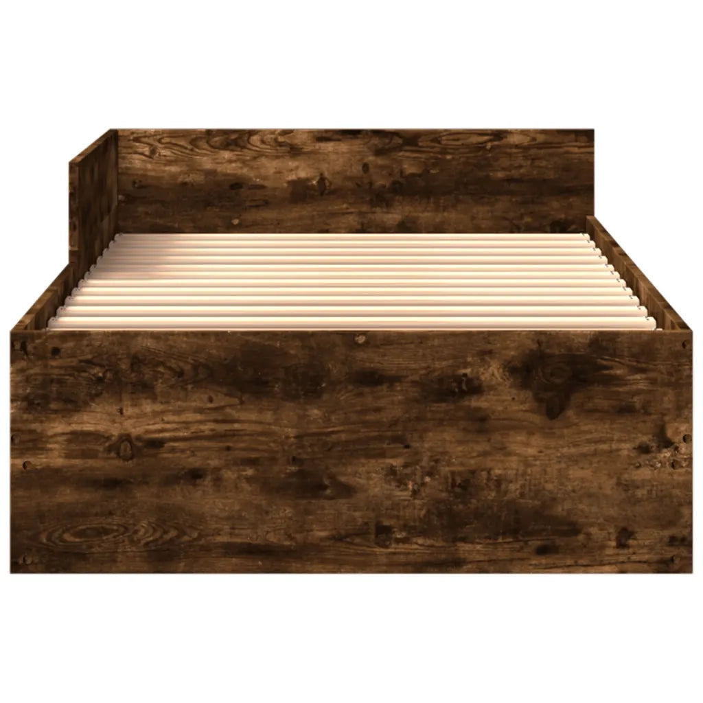Giroletto senza Materasso Rovere Fumo 75x190 cm in Truciolato 849597