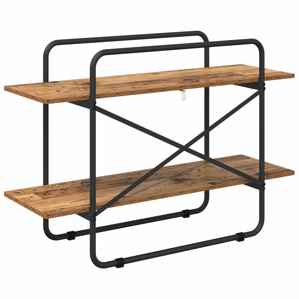Libreria 2 livelli 100 x 35 x 70 cm PB Legno di quercia 8007802
