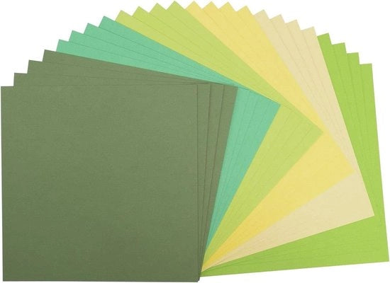 Pacco di carta da cartone texture 305x305cm verde
