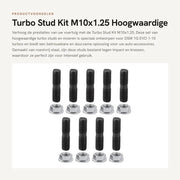 Kit di viti turbo M10x1.25 - 9 pezzi - Acciaio inossidabile - Adatto per DSM 1G EVO 1-10 - Viti turbo - Facile da installare - Set di viti