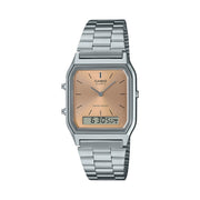 CASIO VINTAGE Mod. EDGY COLLECTION SUNRAY DIAL - PINK COPPER
