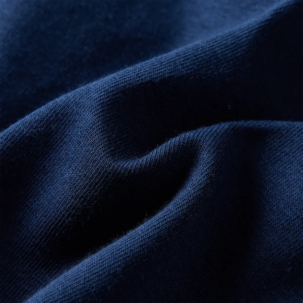 Maglietta da Bambino a Maniche Lunghe Blu Marino 140 13563
