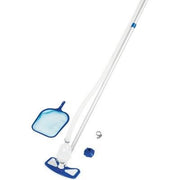 KIT PULIZIA PISCINA AQUACLEAN 58234 BESTWAY  SCOPA+RETINO+TUBO+MANICO CM 279+ADATTATORI