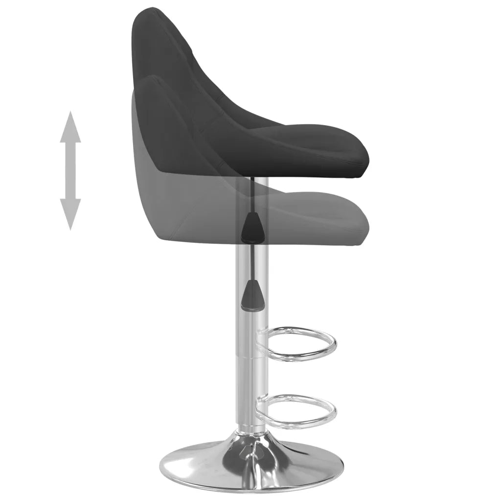 Sgabello da Bar Nero in Velluto cod mxl 70645