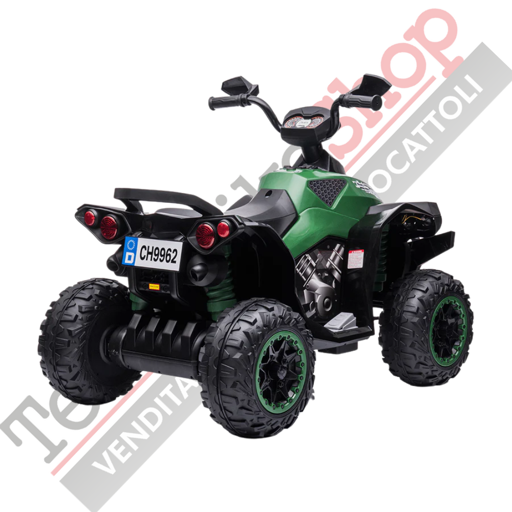 Quad Elettrico per Bambini Quad Medio Sport 12V-Verde