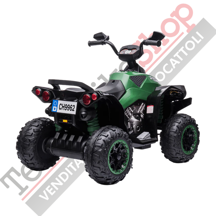 Quad Elettrico per Bambini Quad Medio Sport 12V-Verde