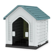 Cuccia per animali domestici da interno ed esterno 66,5 x 52 x 60 cm rifugio sicuro in PP blu 20_0012917