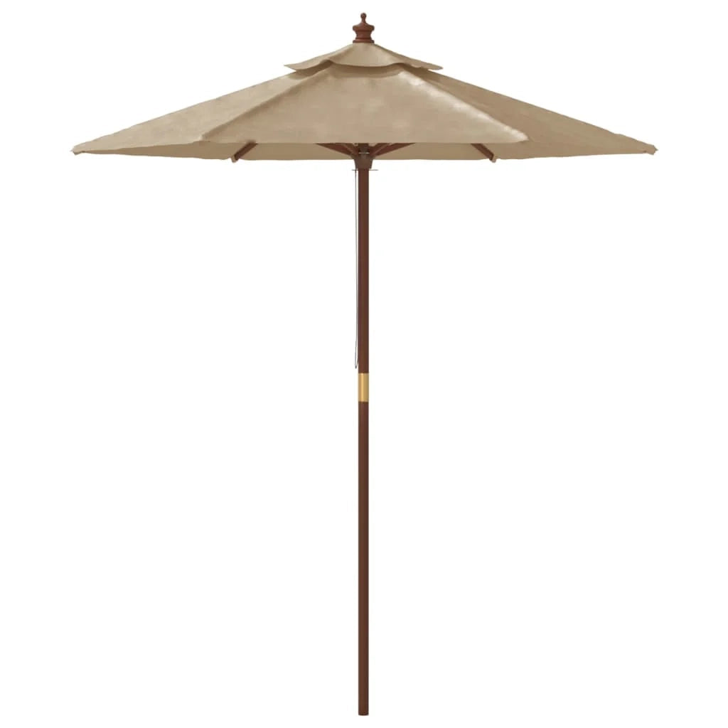 Ombrellone da giardino con palo in legno 196 x 231 cm tortora 02_0008357