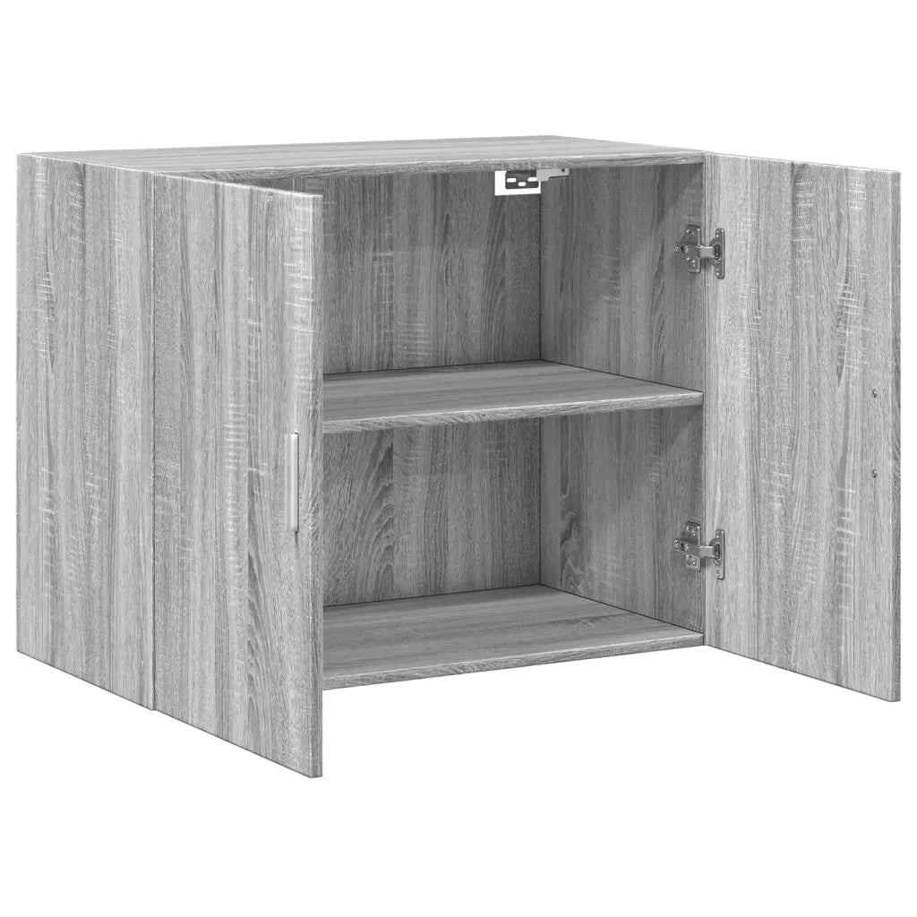 Armadietto a Muro | Mobile a Parete Grigio Sonoma 80x42,5x64cm in Legno Multistrato