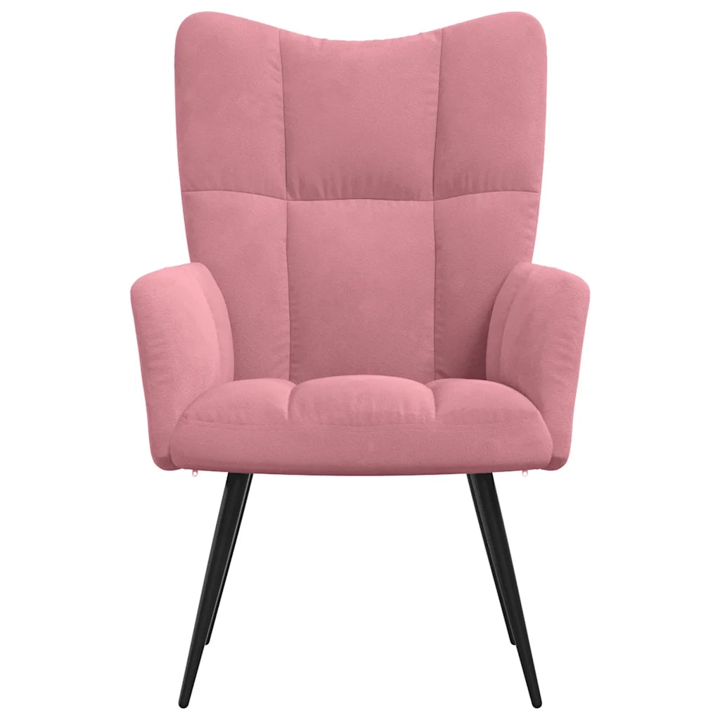 Poltrona Relax Rosa in Velluto cod mxl 47514