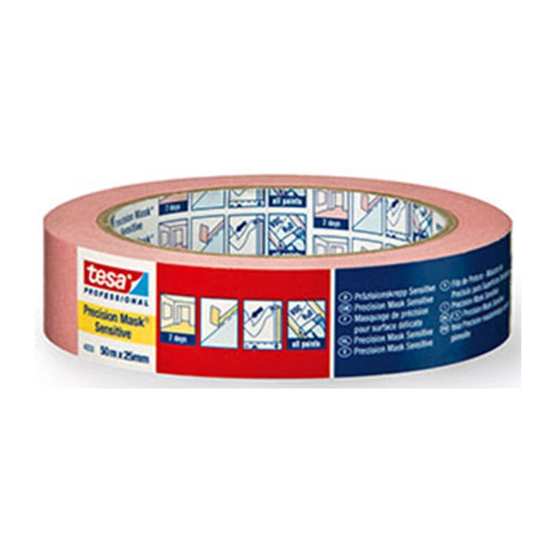 NASTRO MASCHERATURA SENSITIVE ROSA 25MMX50M- TESA- 6,0 pz