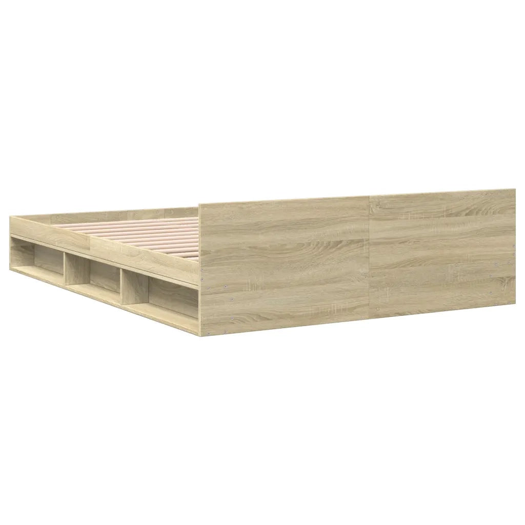 Giroletto Cassetti Rovere Sonoma 140x190 cm Legno Multistrato