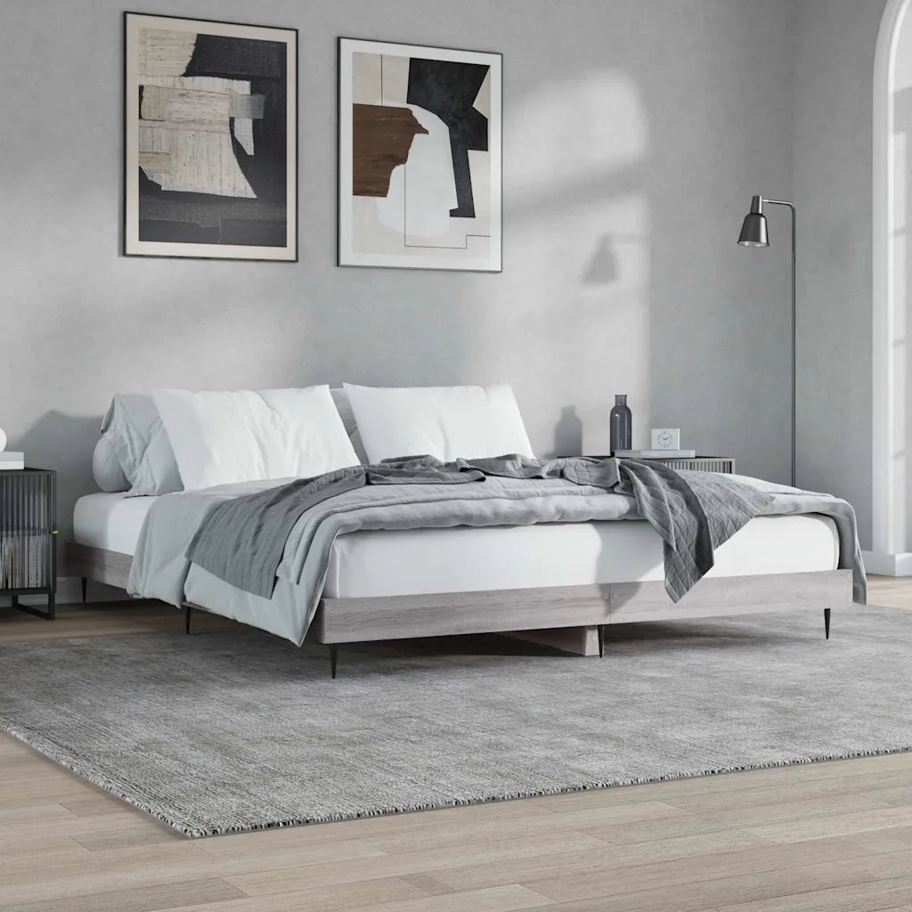Giroletto Grigio Sonoma 200x200 cm in Legno Multistrato 832219