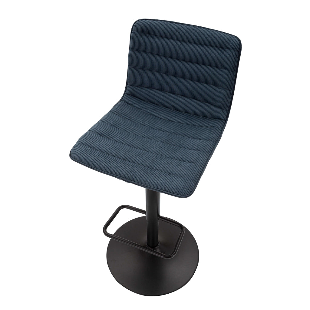 Essaou, Sgabello Regolabile, 43x50x86h cm blu