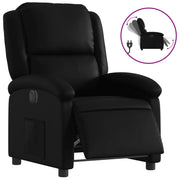 Poltrona | Sedia Relax Reclinabile Elettrica Nera in Similpelle