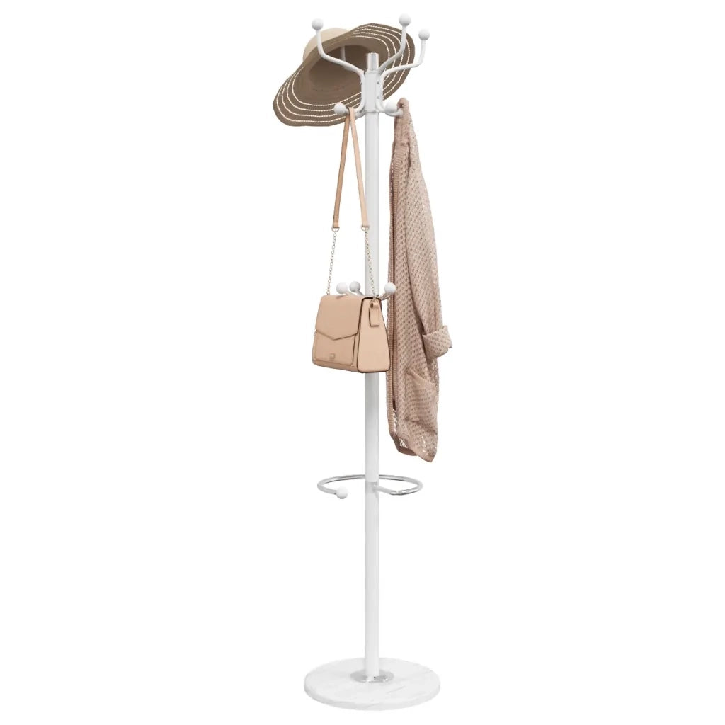 Appendiabiti con Portaombrelli Bianco 180 cm Ferro Verniciato CFW7614931