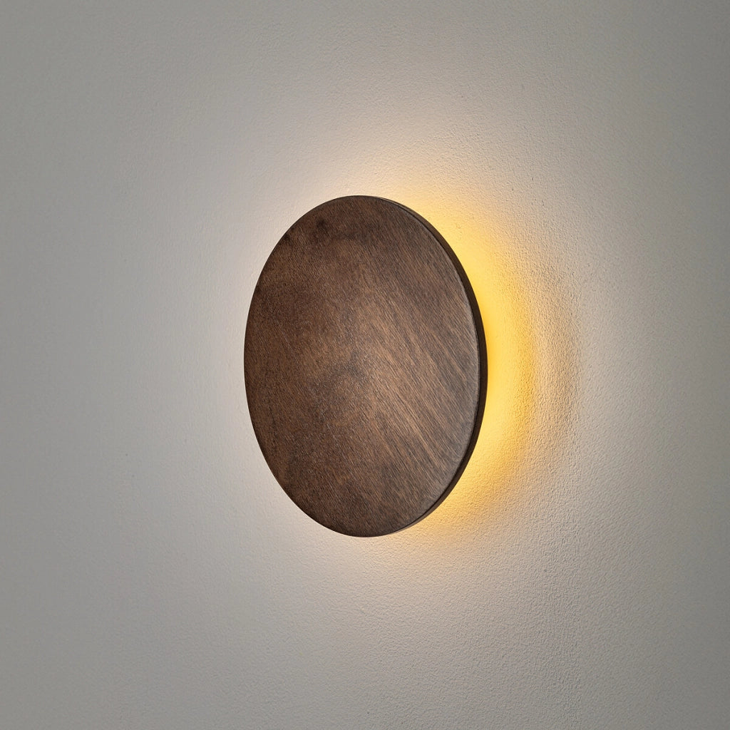 Applique tonda Ø15 legno scuro RING TIMBER LED 7W Nowodvorski