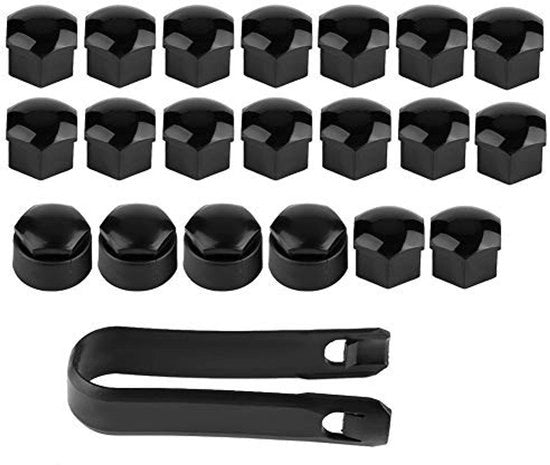 Fustelli a 17mm a 5 facce - 20 pezzi - Strumento di rimozione - Materiale plastico duraturo - Protezione per dadi di ruota - Facile da installare - Coperture di Moer