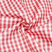 Tessuto gingham rosso - Felpa per tessuti - Tende da tavolo - Cortine - Attività manuali - Dimensioni 300x160 cm - Lavorazione a maglia
