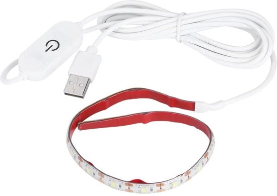 Luce per macchina da cucire USB - Striscia LED flessibile - Super luce - 30 cm - Regolatore di luminosità - Adatto per tutte le macchine da cucire