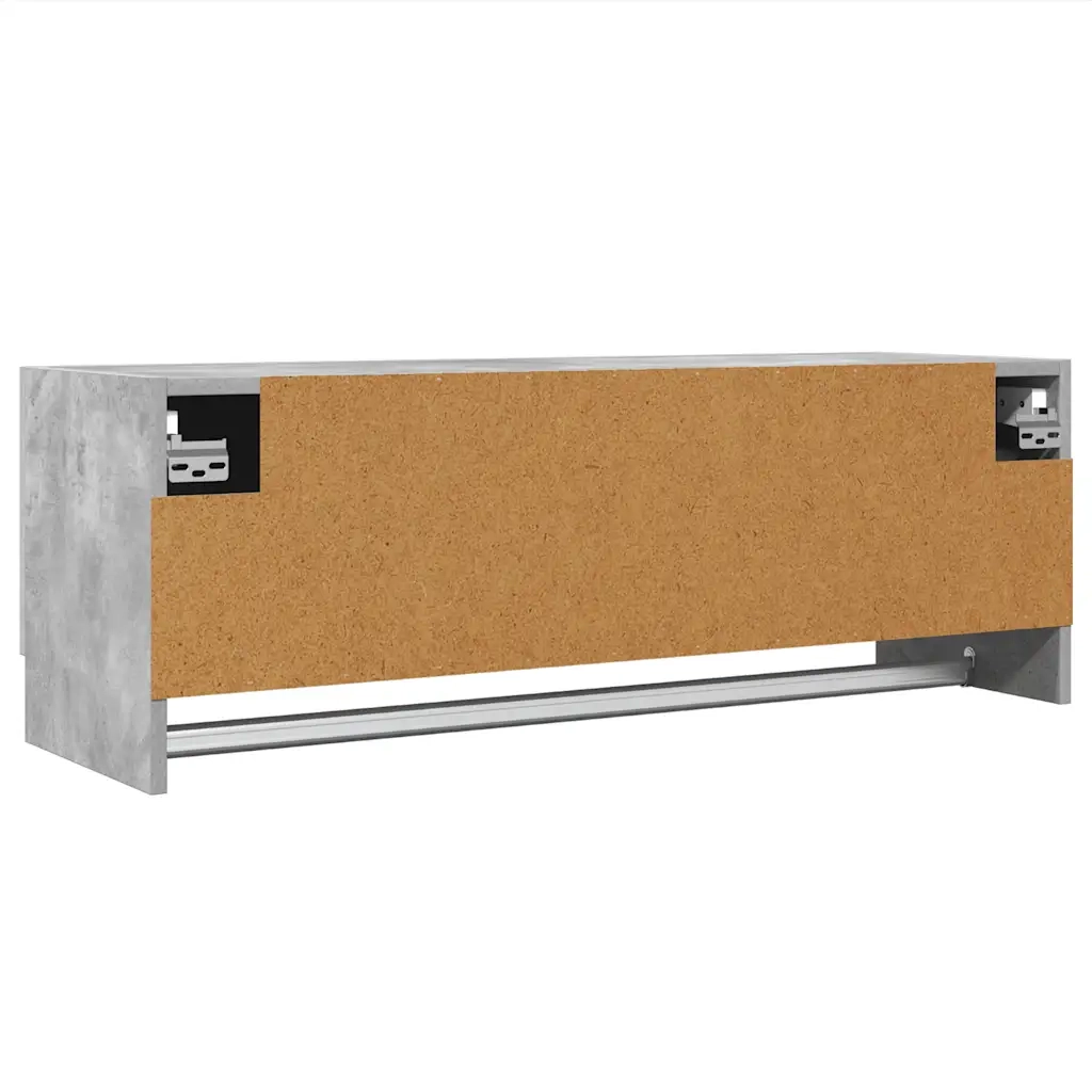 Armadio Grigio Cemento 100x32,5x35 cm in Legno Multistrato 808237