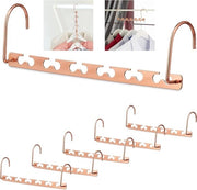Hangers per spazio per 12 hangers in armadio - Multi hanger 26 cm metallo rame hangers
