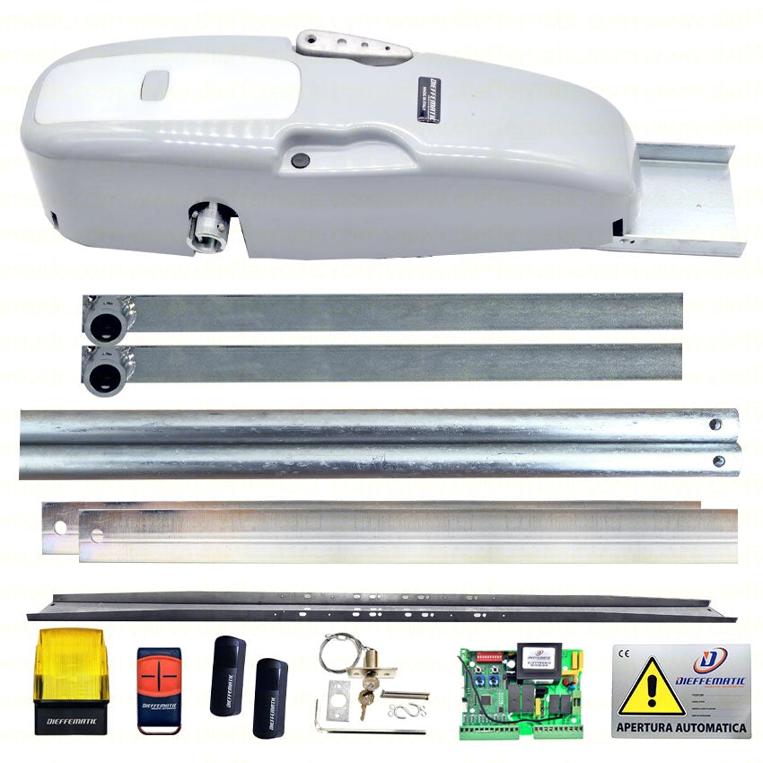 KIT ROCKET 24V PORTA BASCULANTE A CONTRAPPESO + ACCESSORI + ENCODER NO SALDATURE