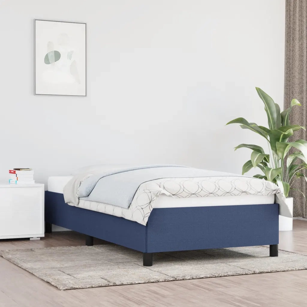 Giroletto senza Materasso-Struttura Letto Blu 90x190 cm in Tessuto 976763