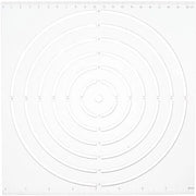 Quilten Stencils Doorzichtige Acryl - Sjabloni Multifunzionali a Cerchio - 21 cm Formato - Ideali per Cucito e Artigianato - Perfetti per