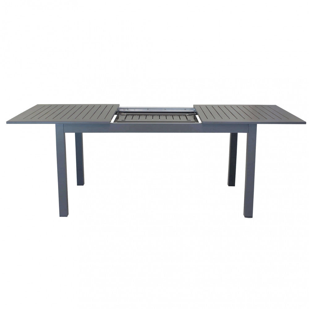 Tavolo Cuba Allungabile 150/210x90x75 h cm in Alluminio Taupe