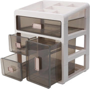 Contenitore di archiviazione 4 strati - Organizzatore da scrivania - Cassa di archiviazione - Contenitore per ufficio - Per prodotti di bellezza e articoli da ufficio - Contenitore di archiviazione da 4 strati